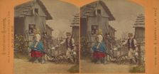 Le depart pour la ville. Aufbruch zur Stadt., about 1865. Creator: S.P. Christmann