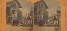 Le depart pour la ville. Aufbruch zur Stadt., about 1865. Creator: S.P. Christmann