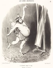 Le départ pour le bal, 1847. Creator: Honore Daumier