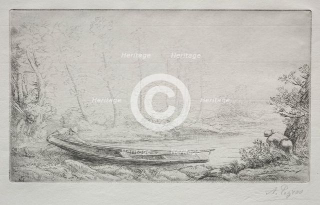 Le Départ pour le pêche, dans les brumes. Creator: Alphonse Legros (French, 1837-1911).