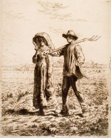 Le Départ pour le travail (Going to Work), 1863. Creator: Jean Francois Millet