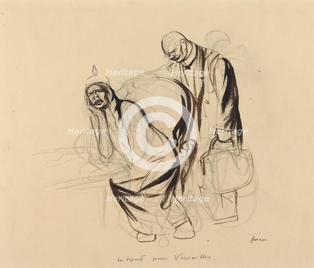Le départ pour Versailles, c. 1919. Creator: Jean Louis Forain.