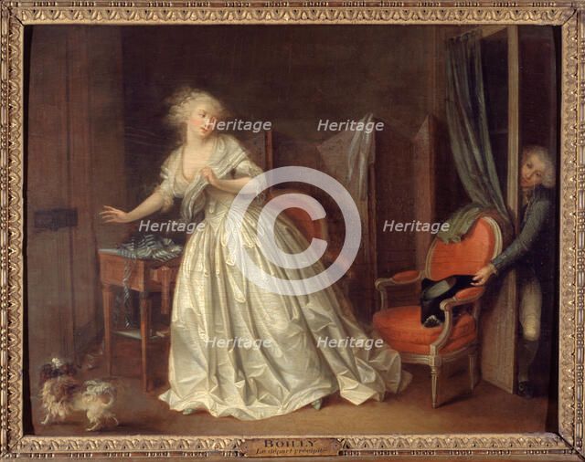 Le Départ précipité, c1790. Creator: Louis Leopold Boilly.