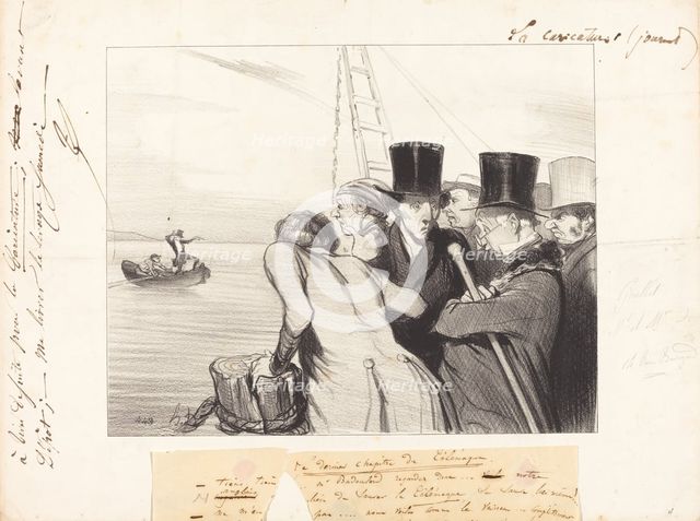 Le dernier du Télémaque, 1843. Creator: Honore Daumier.