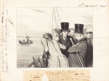 Le dernier du Télémaque, 1843. Creator: Honore Daumier
