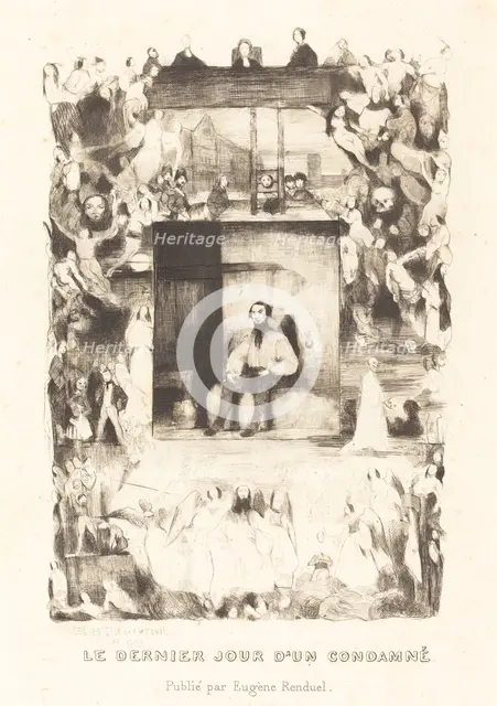 Le dernier jour d'un condamne, 1833. Creator: Célestin Nanteuil.