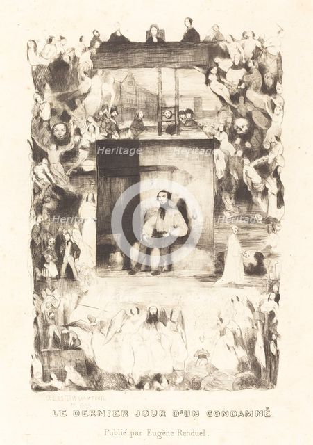 Le dernier jour d'un condamne, 1833. Creator: Célestin Nanteuil.