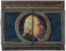 Le Desire of France. Portrait of Louis XVIII and hidden portrait of Napoleon, c1815. Creator: Unknown