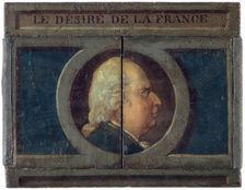 Le Desire of France. Portrait of Louis XVIII and hidden portrait of Napoleon, c1815. Creator: Unknown