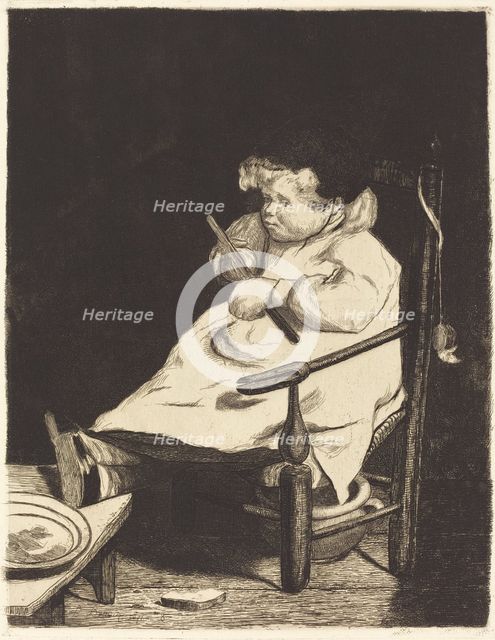 Le Dessert, 1862. Creator: Francois Bonvin.