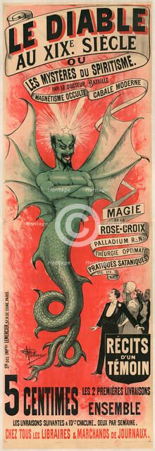 Le Diable au XIXe siècle ou les Mystères du spiritisme par le docteur Bataille, c. 1895. Creator: Guillaume, Albert (1873-1942).