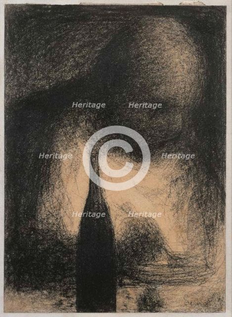 Le dîneur, c. 1883-1884. Creator: Seurat, Georges Pierre (1859-1891).