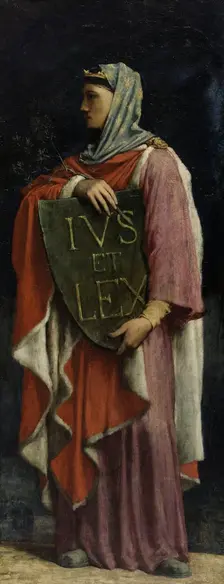 Le Droit Ecrit, 1881. Creator: Jules Elie Delaunay