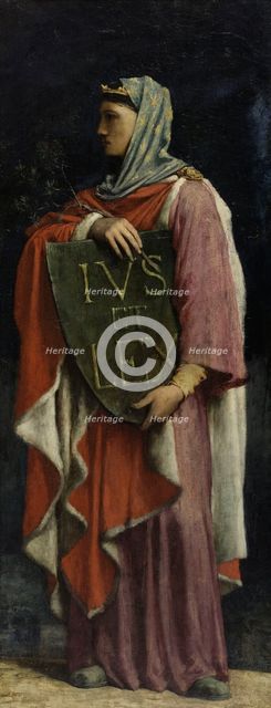 Le Droit Ecrit, 1881. Creator: Jules Elie Delaunay.