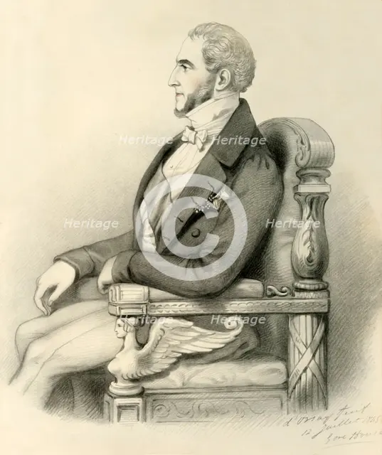 'Le Duc de Gramont', 1845. Creator: Alfred d'Orsay.