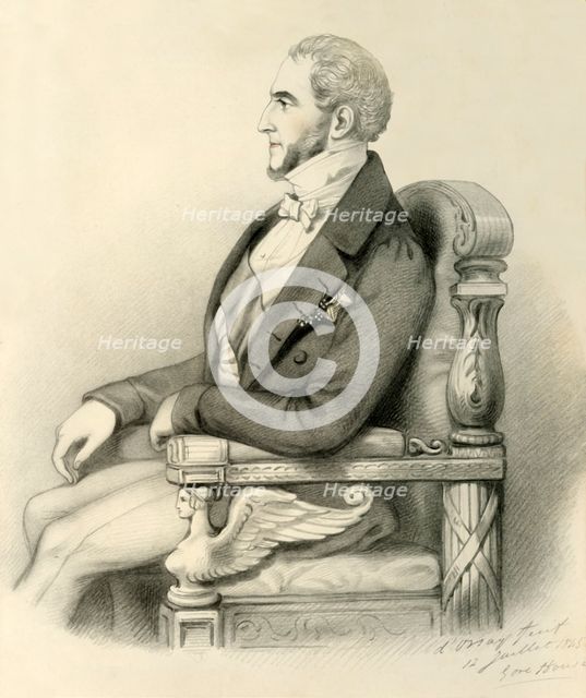 'Le Duc de Gramont', 1845. Creator: Alfred d'Orsay.