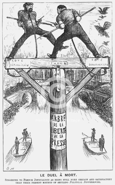 'Le Duel à Mort', 1869.  Artist: George du Maurier