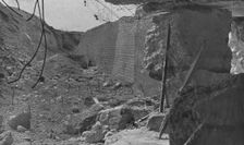 Le Fort de Vaux; Aspect d'un angle de l'ouvrage avec les enormes blocs de beton disloques 1916. Creator: Unknown