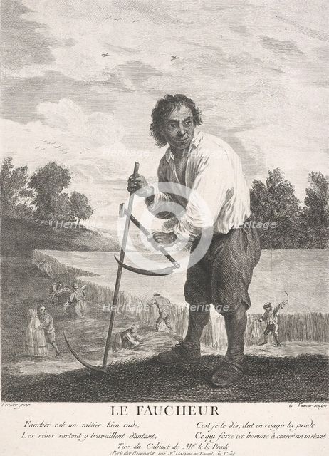 Le Faucheur (The reaper),  1749-1797. Creator: Jean-Charles Levasseur.
