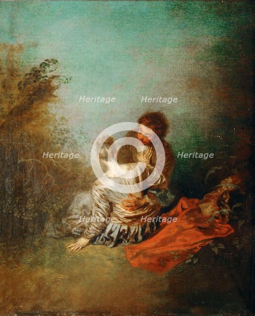 Le Faux Pas (The Mistaken Advance). Artist: Watteau, Jean Antoine (1684-1721)