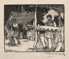 Le Fabricant de lattes, 1889. Creator: Auguste Louis Lepère (French, 1849-1918)