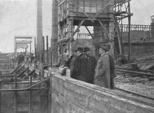 Le fer Normand; nos ministres des Travaux publics et des Munitions, accompagnes de M..., 1916. Creator: Unknown