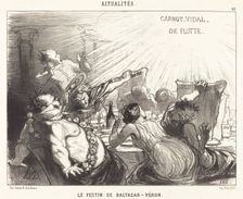 Le Festin de Baltazar-Véron, 1850. Creator: Honore Daumier
