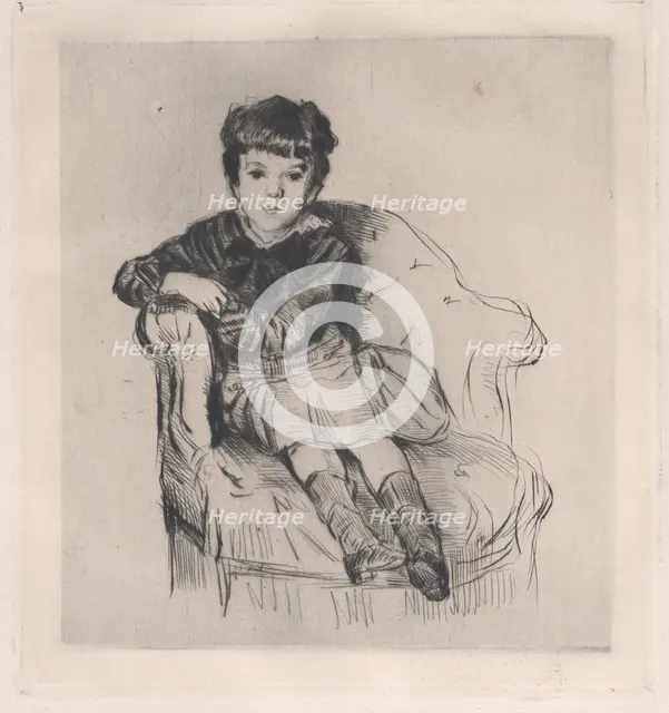 Le fils de Ludovic Halévy, 1879. Creator: Marcellin-Gilbert Desboutin.