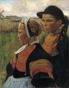 Le frère et la soeur, Penmarc'h, ca. 1901. Creator: Elizabeth Nourse