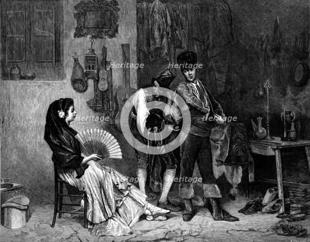 "Le Fripier Espagnol", painted by Worms, from a photograph published by Messrs. Goupil and Co., 1873 Creator: William Hollidge.