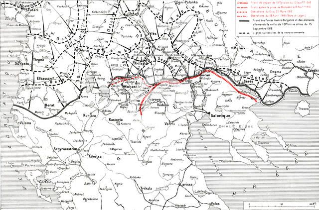 ''Le Front D'Orient, de L'Adriatique a L'Egee; Le developpement des operations..., 1918. Creator: Unknown.
