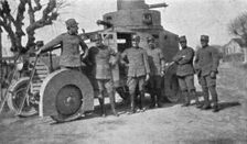 'Le front italien; la nouvelle automitrailleuse blindee de l'armee italienne 1916. Creator: Unknown