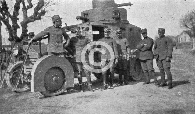 ''Le front italien; la nouvelle automitrailleuse blindee de l'armee italienne', 1916. Creator: Unknown.