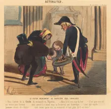 Le Futur monument de Napoléon aux Invalides, 1842. Creator: Honore Daumier