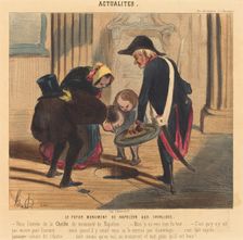 Le Futur monument de Napoléon aux Invalides, 1842. Creator: Honore Daumier