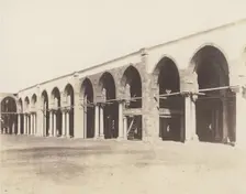 Le Kaire, Mosquée d'Amrou - Intérieur - Côté du Sanctuaire, 1851-52, printed 1853-54. Creator: Félix Teynard