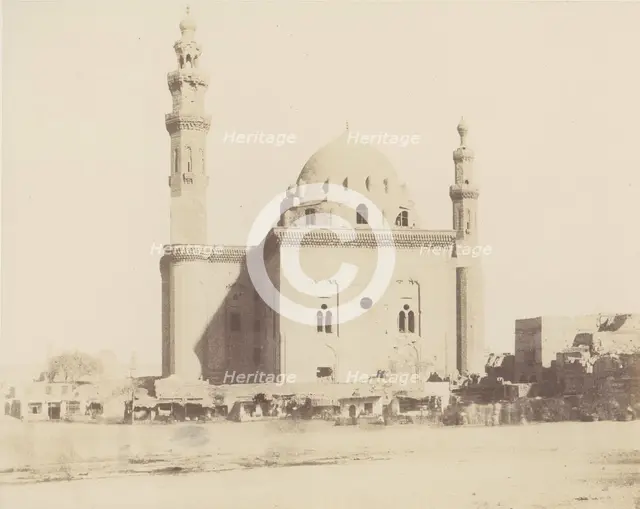 Le Kaire, Mosquée du Sultan Haçan (le Tombeau), 1851-52, printed 1853-54. Creator: Félix Teynard.