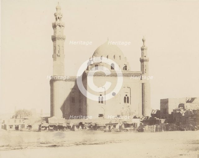 Le Kaire, Mosquée du Sultan Haçan (le Tombeau), 1851-52, printed 1853-54. Creator: Félix Teynard.
