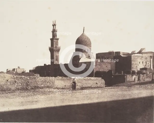 Le Kaire, Mosquée Nâcéryeh, published 1851. Creator: Félix Teynard.