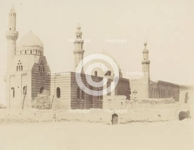 Le Kaire, Mosquées d'Iscander-Pacha et du Sultan Haçan, 1851-52, printed 1853-54. Creator: Félix Teynard.