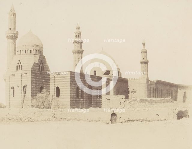 Le Kaire, Mosquées d'Iscander-Pacha et du Sultan Haçan, 1851-52, printed 1853-54. Creator: Félix Teynard.