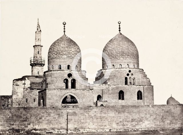 Le Kaire: Tomb of the Sultan El-Ghoury [Cairo], 1849. Creator: Maxime du Camp.