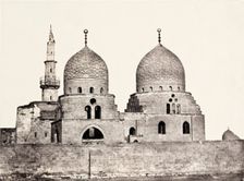 Le Kaire: Tomb of the Sultan El-Ghoury [Cairo], 1849. Creator: Maxime du Camp