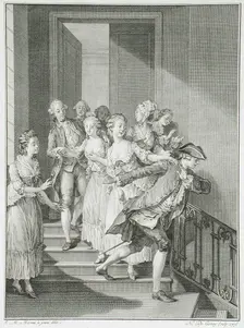 Le honte et le remords vengent l'amour outragé, 1776. Creator: Nicolas de Launay