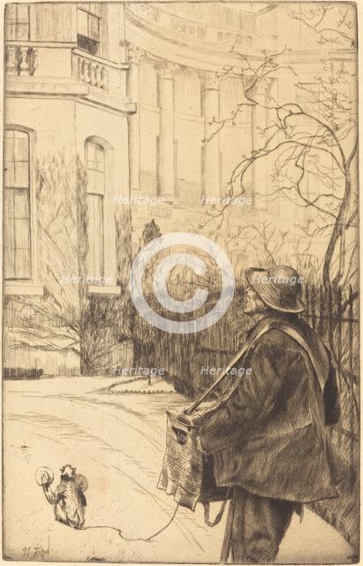 Le joueur d'orgue (The Organ Grinder), 1878. Creator: James Tissot.
