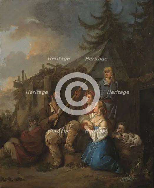 Le Joueur de balalaïka, 1764. Creator: Jean Baptiste Le Prince.
