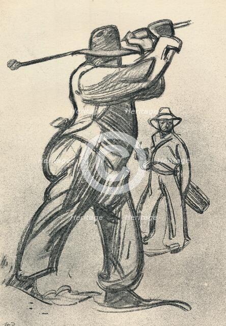 'Le Joueur De Golf', c1920, (1923). Artist: Maxime Dethomas.