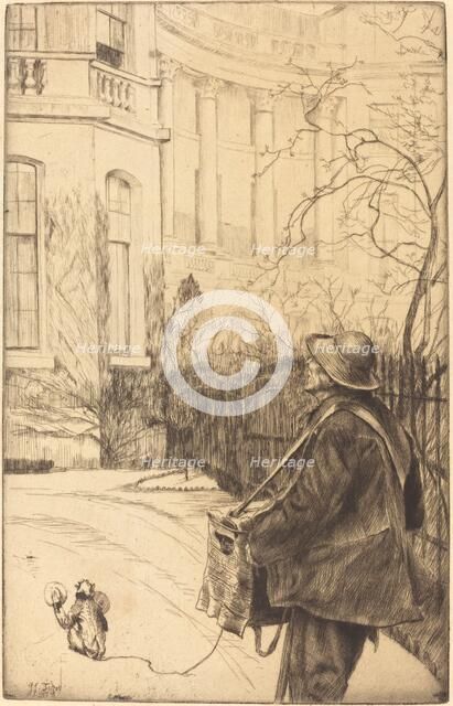 Le joueur d'orgue (The Organ Grinder), 1878. Creator: James Tissot.