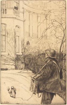 Le joueur d'orgue (The Organ Grinder), 1878. Creator: James Tissot