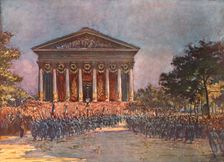 Le jour de gloire; Devant l'Eglise de la Madeleine 1919. Creator: Charles-Jules Duvent
